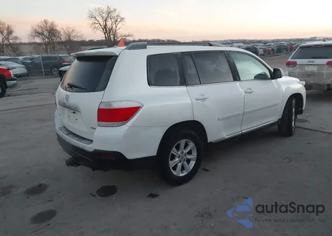 2012 Toyota Highlander Se V6 z USA, uszkodzony, nr VIN 5TDBK3EH9CS116270